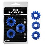 Kit 3 Anillos Pene Gear Up Blue