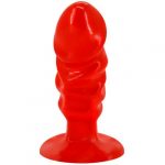 ANAL PLUG WITH SUCTION CUP RED