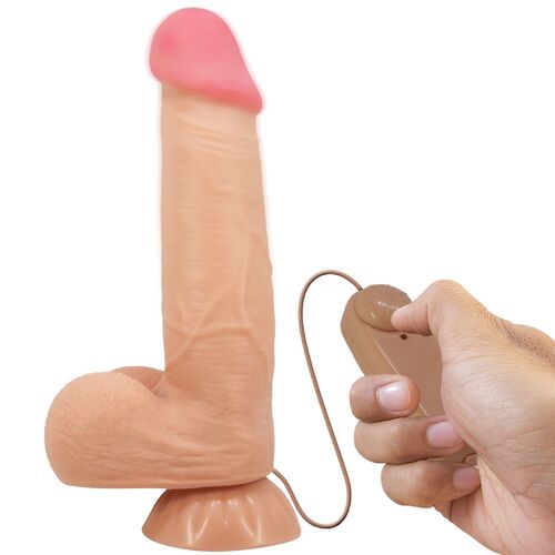 SKIN SERIES DILDO REALÍSTICO CON VENTOSA PIEL DESLIZANTE NATURAL 21.8 CM